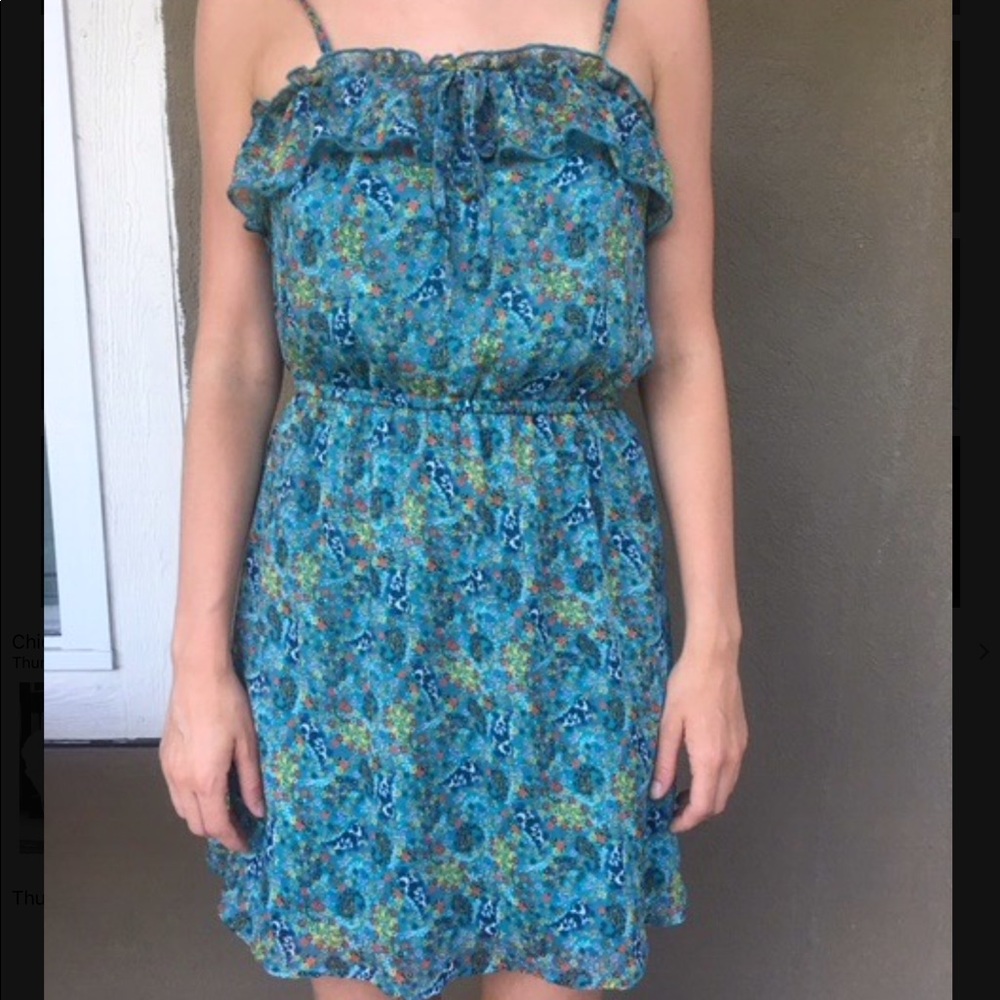 ☀️Mossimo blue patterned dress
